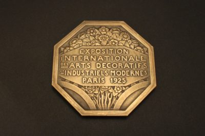 ピエール・チュラン　ブロンズメダル　「現代装飾美術産業博覧会」　1925年