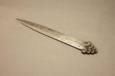 エドガー・ブラント　（Edgar Brandt) 錬鉄製ペーパーナイフ　1920年代