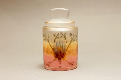 ドーム　アザミ文香水瓶　　1900年頃